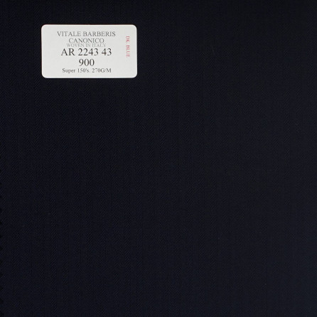 AR 2243 43 CANONICO - 100% Wool - Xanh Dương Trơn